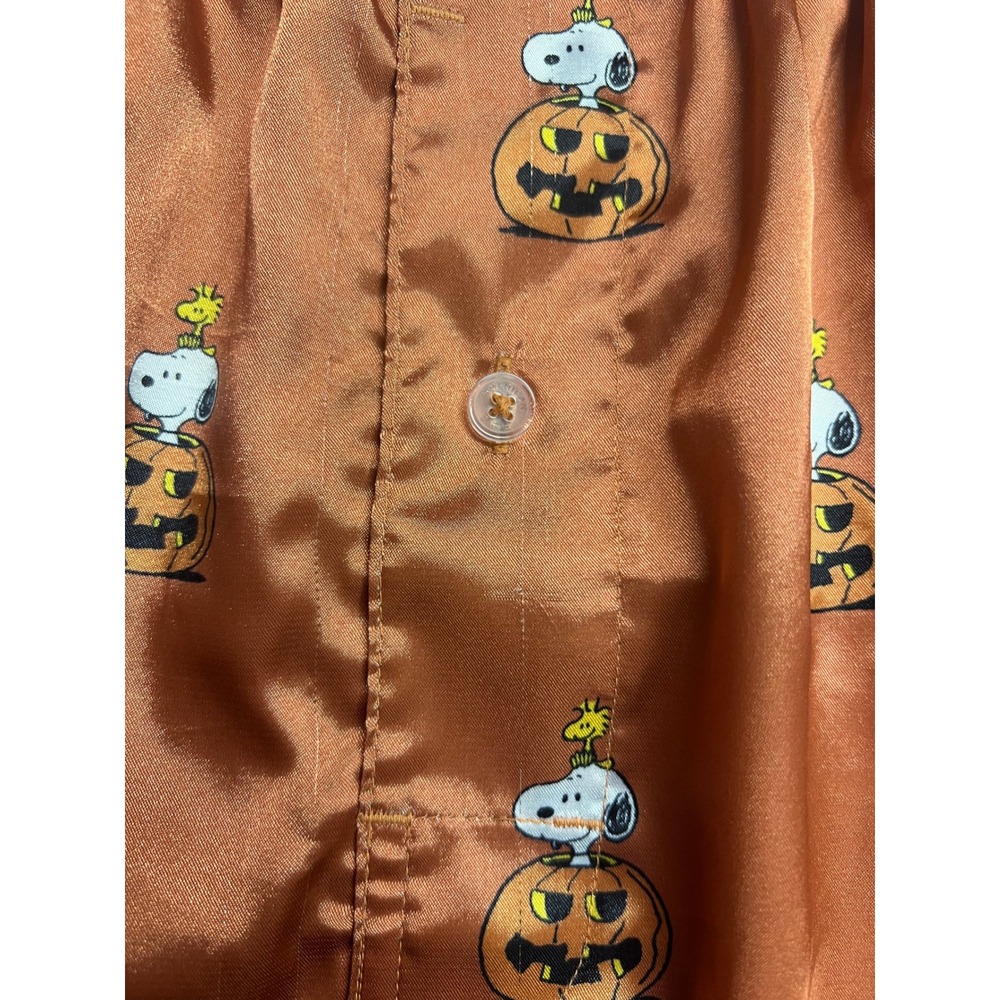 American Eagle Peanuts Snoopy Fall 2024 Satin Shorts M Halloween Pumpkins - Picture 4 of 11